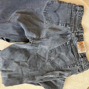 Black High-Waisted Denim Levi’s Jeans